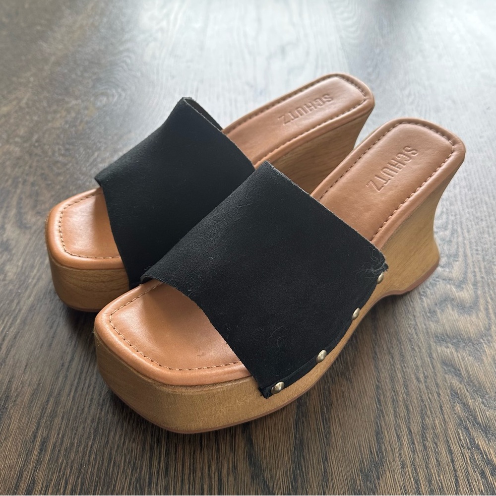 SCHUTZ Lanneh Clog Sandals - Size 9